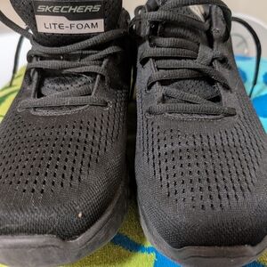 Skechers Women's Lite-Foam Knit Sneakers - Black